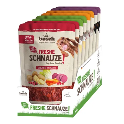 Bosch Freshe Schnauze Topping 8 x 200 g - Pack mixto (4 variedades)