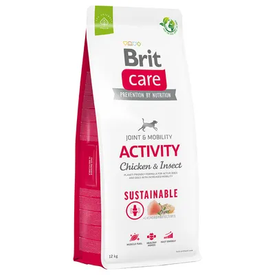 Pachet economic Brit Care - Dog Sustainable Activity Pui și insecte, 2 x 12 kg