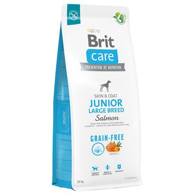 Brit Care Grain-Free Junior Large Breed saumon, pommes de terre pour chiot 12 kg