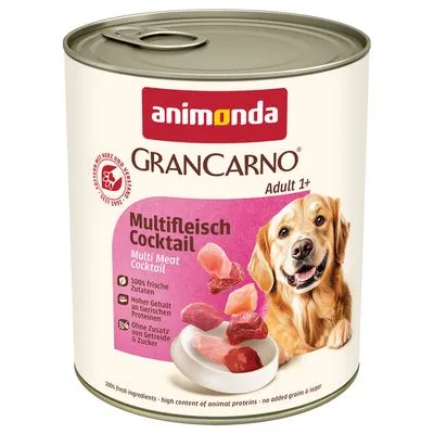 animonda GranCarno Original Adult 6 x 800 g - Rund & Eendenhart