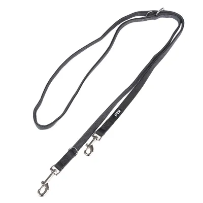 TIAKI Hundeleine Mesh, anthrazit - 200 cm lang, 15 mm breit
