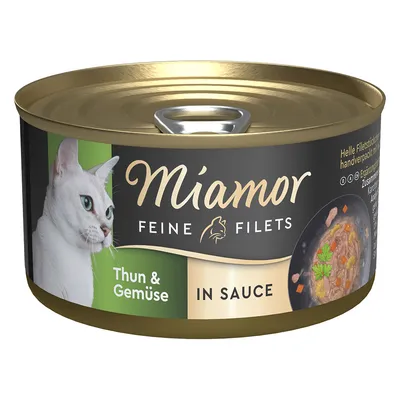 Miamor Filets fins en sauce 24 x 85 g  - thon, légumes