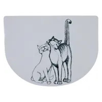 Tapete para comedouro Gatos Carinhosos - 40 x 30 cm
