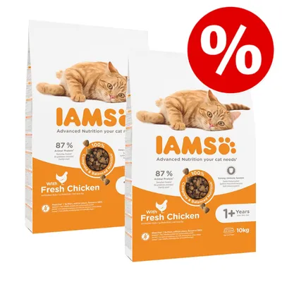 Ekonomipack: IAMS torrfoder för katter 2 x 10 kg - Pro Active Health Adult Multi-Cat Household (2 x 15 kg)