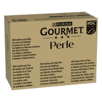 Jumbo pakiranje Gourmet Perle 96 x 85 g - Ribji izbor v omaki