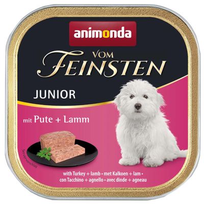 animonda vom Feinsten Junior 24 x 150 g Pulyka & bárány