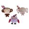 TIAKI Elektronisches Katzenspielzeug-Set Jungle Buddies 3 Stück (je ca. 8 cm)