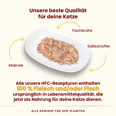 Sparpaket Almo Nature HFC Complete 12 x 70 g - Makrele mit Süßkartoffel