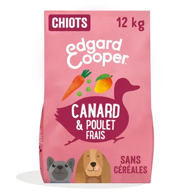 Edgard & Cooper Puppy canard, poulet sans céréales pour chiot - 12 kg Edgard & Cooper Puppy canard, poulet sans céréales pour chiot - 12 kg