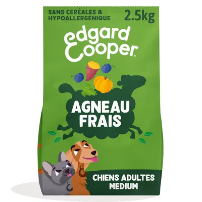 Edgard & Cooper Adult Lam Graanvrij voor honden - 2,5 kg