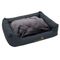 Hundebett Sleepy Time grey mit Kissen L 100 x B 75 x H 30 cm