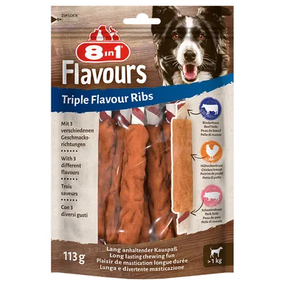 8in1 Triple Flavour Ribs Kaustangen - 6 Stück