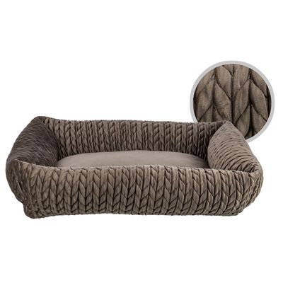 Trixie Lit Livia Carré, marron – L 80 x l 60 cm