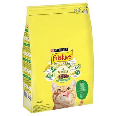 PURINA Friskies lapin, poulet, légumes pour chat Sparpaket: 2 x 4 kg