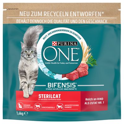 Purina ONE SterilCat Vită 1,4 kg