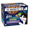 Felix Sensations 48 x 85 g - Pack Ahorro Pack mixto en gelatina: pavo, vacuno, pescado y salmón