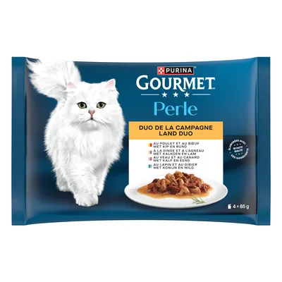 Blandpack Gourmet Perle 4 x 85 g - Mix VI Duo från landet (4 sorter)