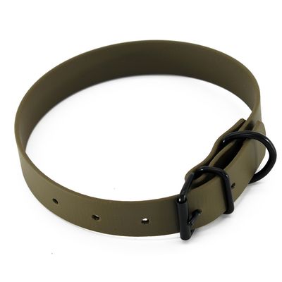 Heim Halsband BioThane, oliv Halsumfang 36 - 44 cm, B 25 mm