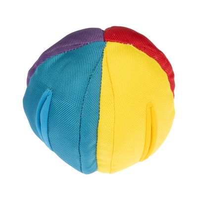 Balle à friandises TIAKI Arc en ciel pour chien 13 cm de diamètre