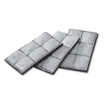 Ersatzfilter aus grauem Filzmaterial, rechteckig mit mehreren Segmenten, geeignet für Wasser- oder Luftfiltersysteme. Ersatzfilter aus grauem Filzmaterial, rechteckig mit mehreren Segmenten, geeignet für Wasser- oder Luftfiltersysteme.