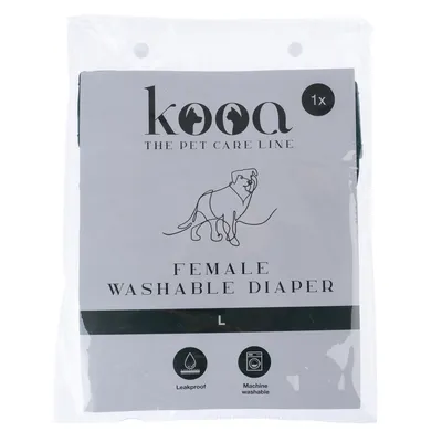 kooa Pannolino lavabile per cani femmina - Taglia L