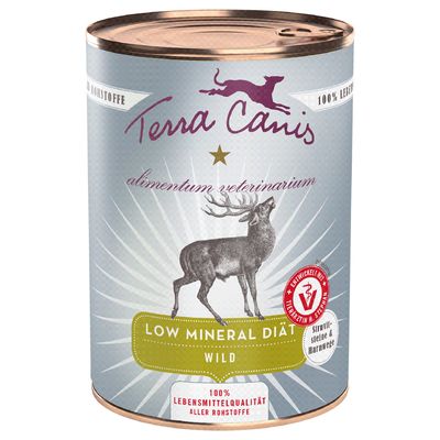 Terra Canis Alimentum Veterinarium Low Mineral Diet 6 x 400 g Vilt