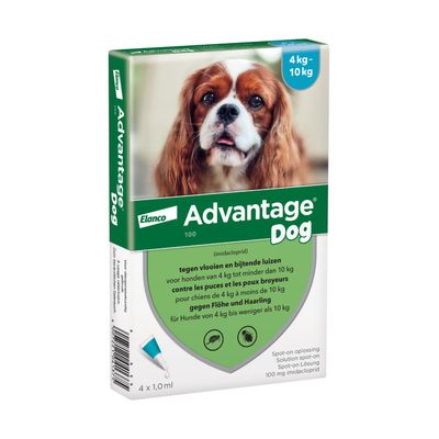 Advantage® 100 pour chien de 4 à 10 kg 4 pipettes