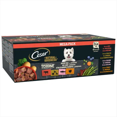 Cesar Natural Goodness Terrine Mixed Selection - 24 x 100g