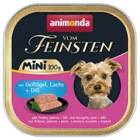 animonda vom Feinsten Adult Mini, 32 x 100 g - Drób z łososiem i koperkiem