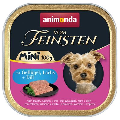 animonda Vom Feinsten Adult Mini 32 x 100g Poultry, Salmon & Dill
