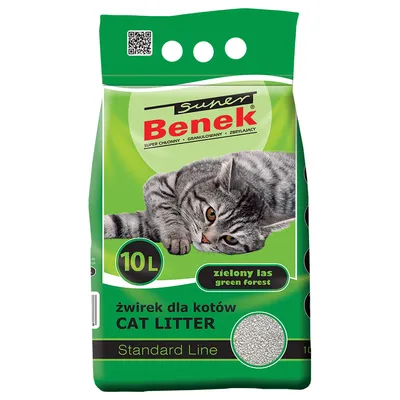 Super Benek Green Forest Cat Litter - 10l (approx. 8.4kg) Super Benek Green Forest Cat Litter - 10l (approx. 8.4kg)