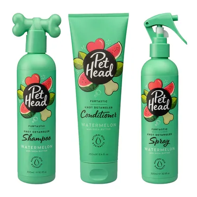 Pet Head Furtastic - Sæt med 3 dele (Shampoo, Conditioner, Spray)