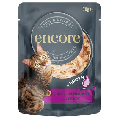 Encore Cat Pouch 16 x 70 g Hühnerbrust mit Ente