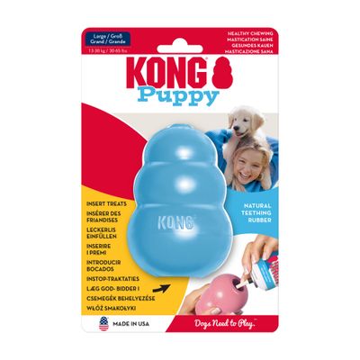 Jouet KONG Puppy pour petit chien et chiot 1 KONG Puppy bleu - taille L