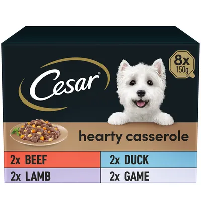 Cesar Hearty Casserole Mixed Selection - 8 x 150g Cesar Hearty Casserole Mixed Selection - 8 x 150g