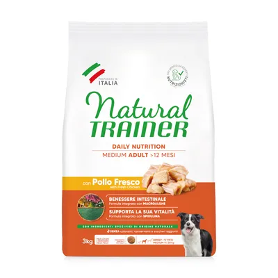 Natural Trainer Adult Medium s piščancem - 3 kg