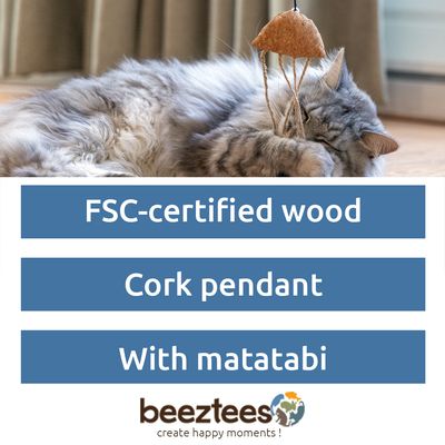 Beeztees Catnip Cat Fishing Rod Octopus Tako