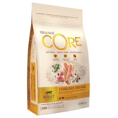 Wellness Core Cat Adult Sterilized Original Sparpaket: 2 x 4 kg