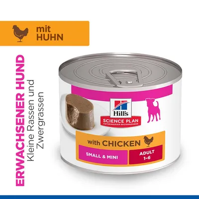 Hill's Science Plan Adult Small & Mini Hund Nassfutter Mousse - Huhn (24 x 200 g)