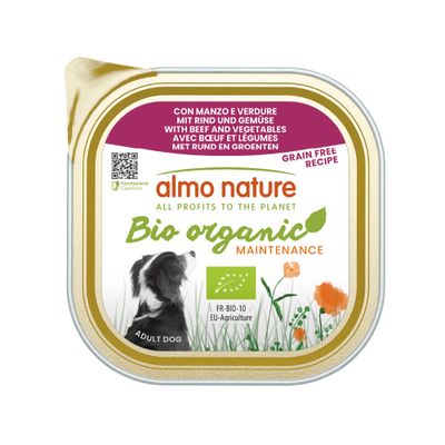 Almo Nature BioOrganic Maintenance 9 x 300 g - Bio Rund & Bio Groenten