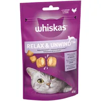 Whiskas Relax & Unwind Adult Cat Treats with Chicken - 45g