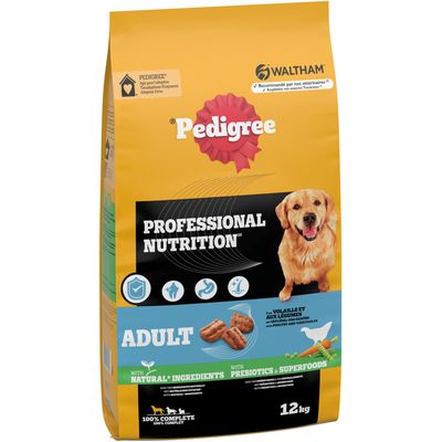 Pedigree Professional Nutrition Adult Poultry & Vegetables - dog dry food - 12kg
