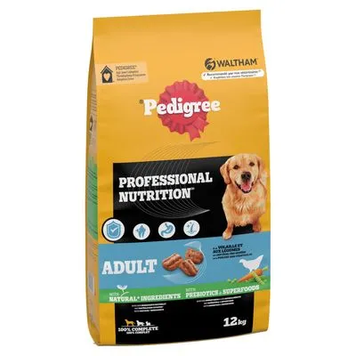 Pedigree Professional Nutrition Adult met Gevogelte & Groente - Voordeelpakket: 2 x 12 kg