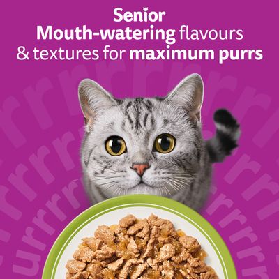 Whiskas 7+ Senior Mixed Menu Pouches in Jelly - 84 x 85g