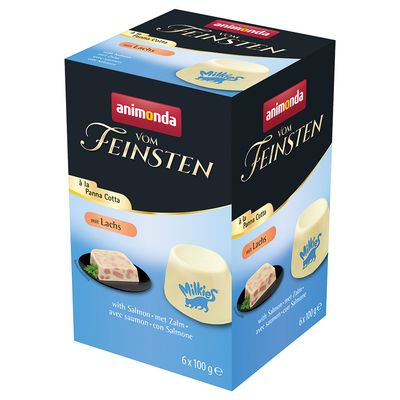 Animonda Vom Feinsten Adult à la Panna Cotta, 6 x 100 г с лососем