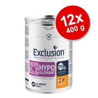Exclusion Diet Mixpaket 12 x 400 g - Mix 3: Ente, Kaninchen, Schwein