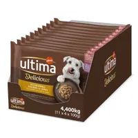 Ultima Fit & Delicious Mini Adult Dog 44 x 100g - dog wet food - Salmon & Turkey Mixed Pack