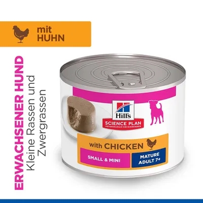 Hill's Science Plan Mature Small & Mini Mousse - Huhn (12 x 200 g)