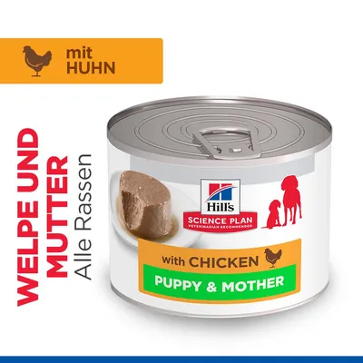 Hill's Science Plan Puppy & Mother Tender Mousse - Huhn (12 x 200 g)