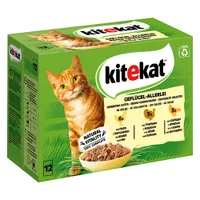 Kitekat portionsposer 48 x 85 g - Alle slags fjerkræ i gelé